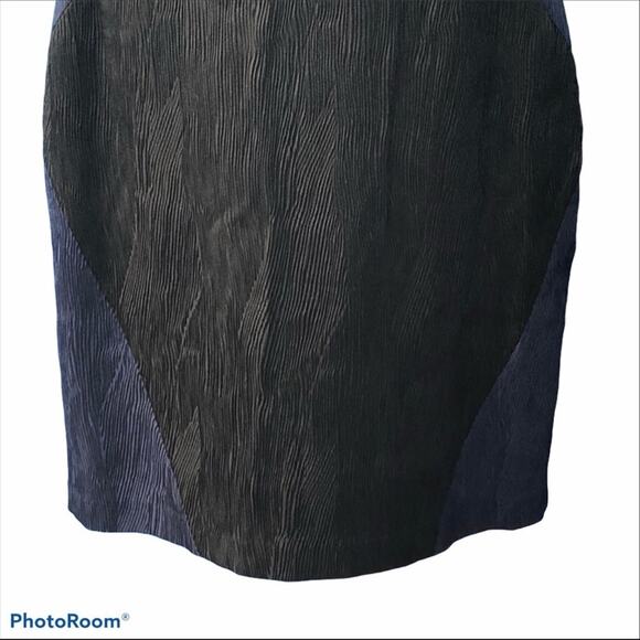 Adrianna Papell Jacquard Colorblock Sleeveless Textured Sheath MIDI Dress NWT - Picture 9 of 16
